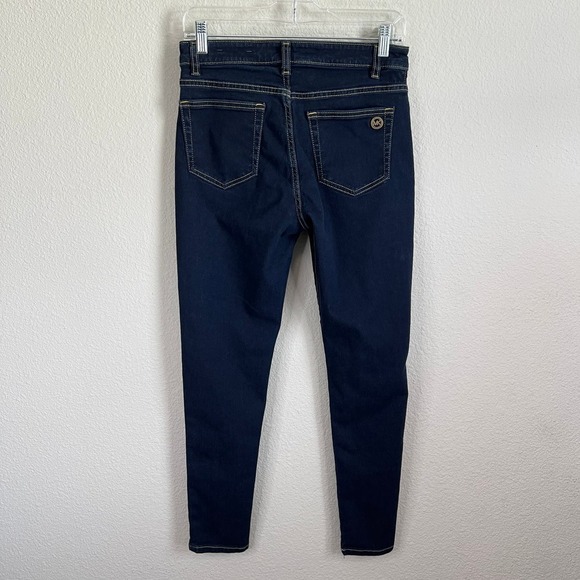Michael Kors Izzy Skinny Jeans Women's 8 Mid Rise Dark Wash Stretch Denim - Picture 3 of 6